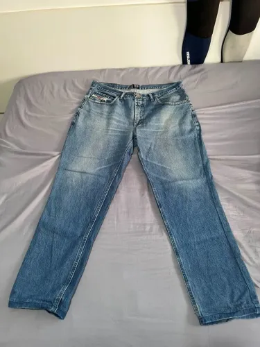 Calça Jeans Taco masculina azul - tamanho 46 - corte reto