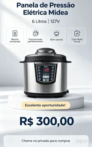 Panela de Pressão Elétrica Midea 127V