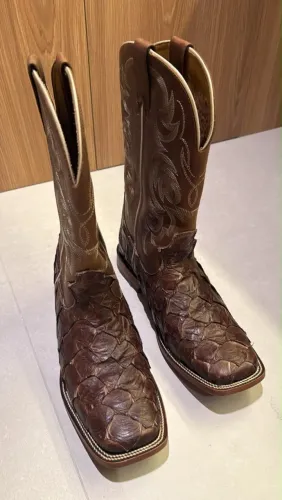 Bota Country Masculina Goyazes Marrom | Couro Exótico