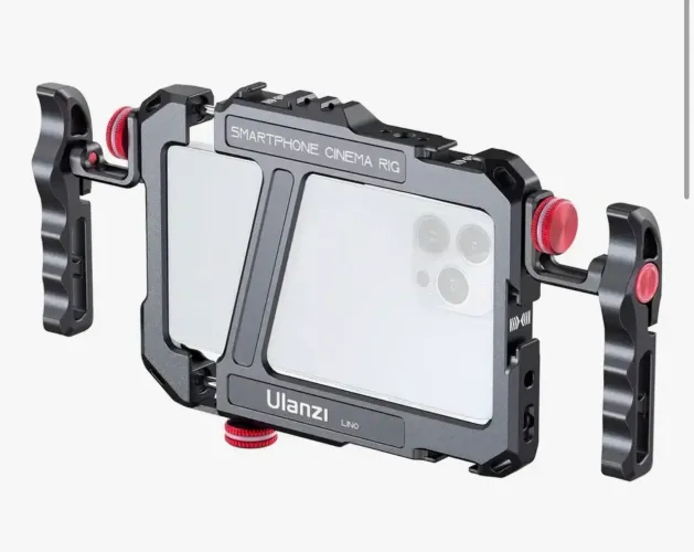 Cage Gaiola Estabilizadora Metal Ulanzi Para iPhone 15 14 13 Cor Preto