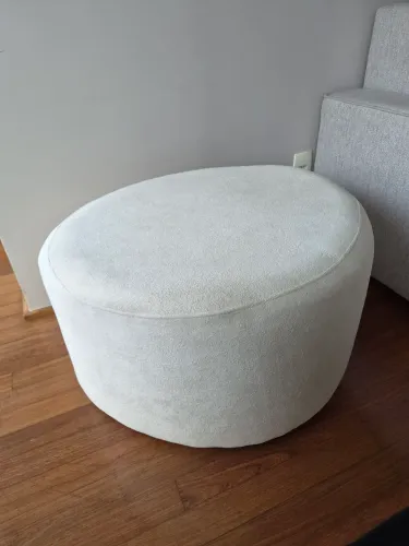 Puff boucle creme