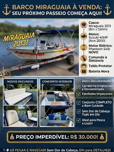 Barco motor 40hp