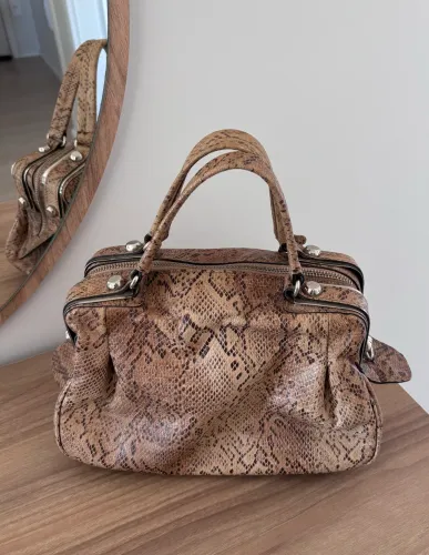Bolsa Smartbag Original em Couro Legítimo | Animal Print | Excelente Estado