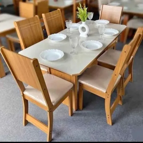 Conjunto mesa de jantar 6c nova 