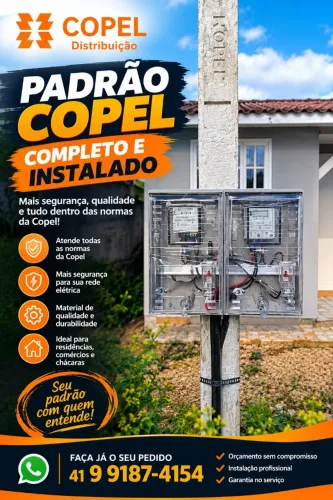 Padrão copel completo e instalado 2 mono