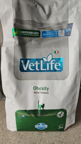 Ração Vetlife gatos obesos