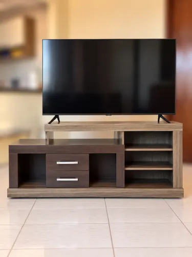 Rack para TV com 2 gavetas