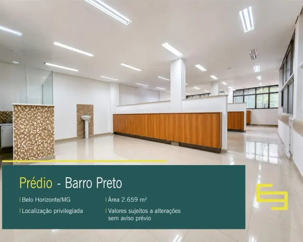 Aluguel de Prédio comercial no Barro Preto em BH