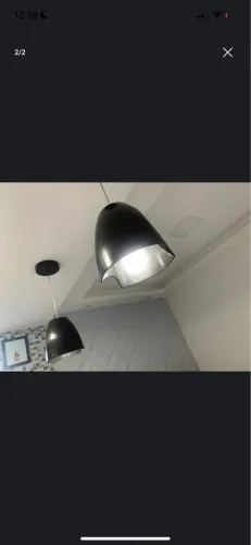 Kit com pendente, fita led, olho de boi e painel de sobrepor