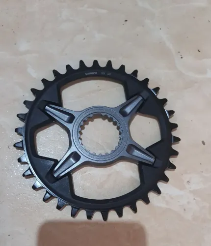 Coroa shimano 34 dentes. Para pedivela deore slx e xt. Nova zerada