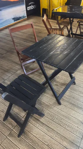 Jogo de mesa , cadeira e mesa bistrô