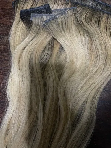Mega Hair cabelo Brasileiro loiro 55 cm