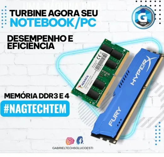 Memória para PC PC e Notebooks- Nagtechtem