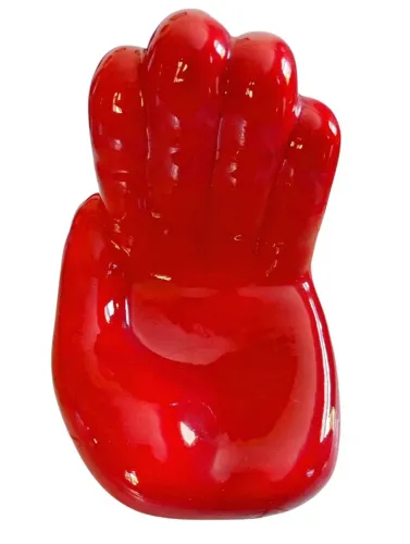 Mão decorativa japonesa de cerâmica vitrificada