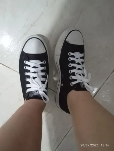 Sapato converse ALL star allstar preto plataforma