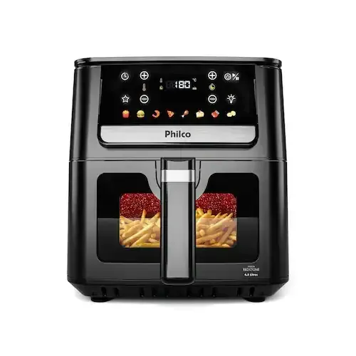 Fritadeira Elétrica Philco PAF65A Redstone 6,5L 1700W Air Flow Preta - 110V