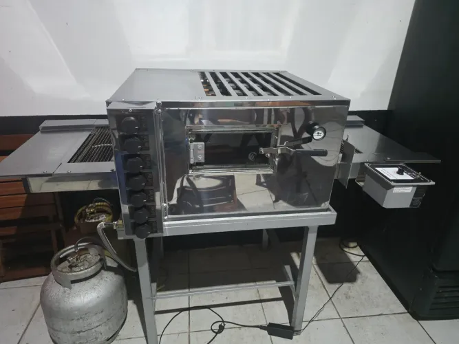 Forno de esteira para pizza