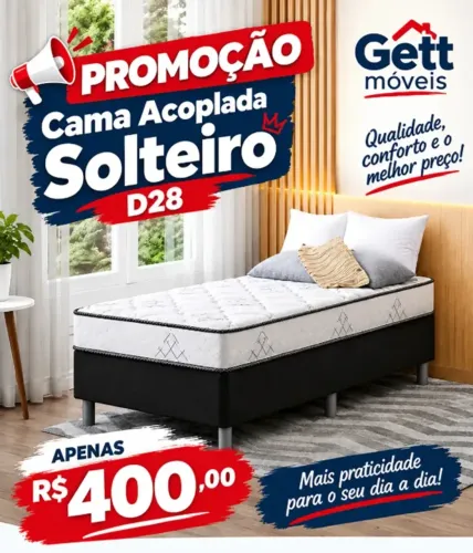 Cama acoplada d28 solteiro PAGAMENTO NA ENTREGA