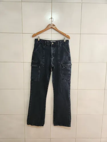 Calça jeans cargo Zara 38/40