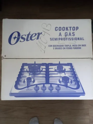 Cooktop Oster novo, na caixa, não coube na minha cozinha