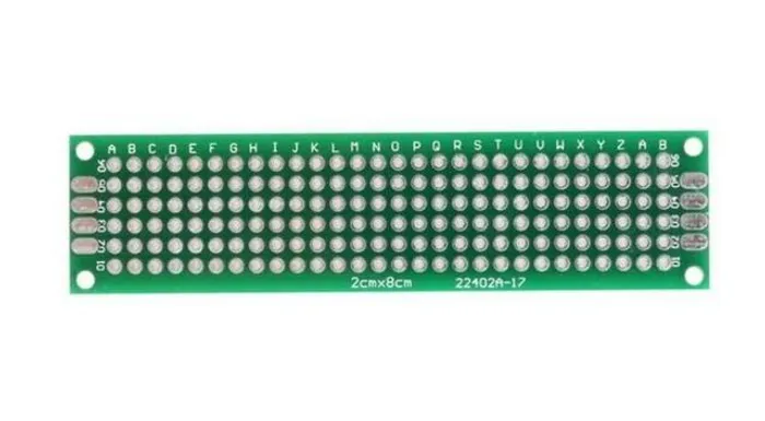 Placa De Circuito Impresso Dupla KIT 2 Unidades  Face 2x8 Cm Arduino Automação COD-CP85 