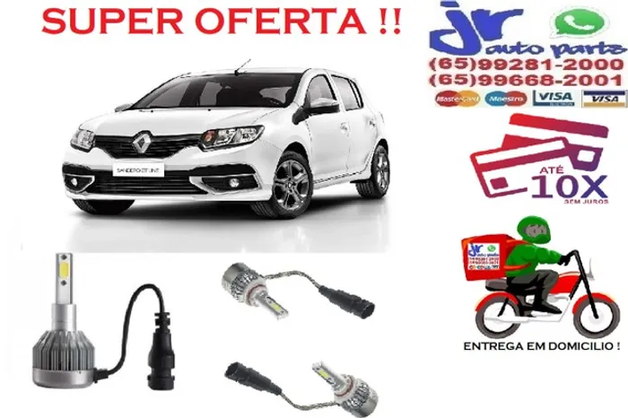 Ultra LED (baixa) Sandero 6000K 12V 24V
