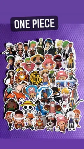 KIT 7 ADESIVOS ONE PIECE POR 10 REAIS