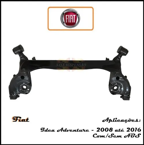 Eixo Traseiro Fiat Idea Adventure Com/Sem ABS e Com Barra de Torção