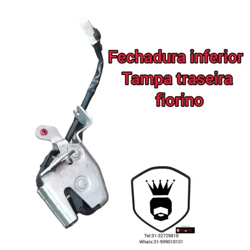 fechadura inferior tampa traseira fiat fiorino