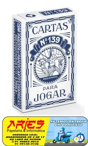 baralho copag 139 retrô azul