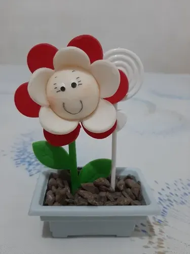 Porta retrato espiral - Flor 