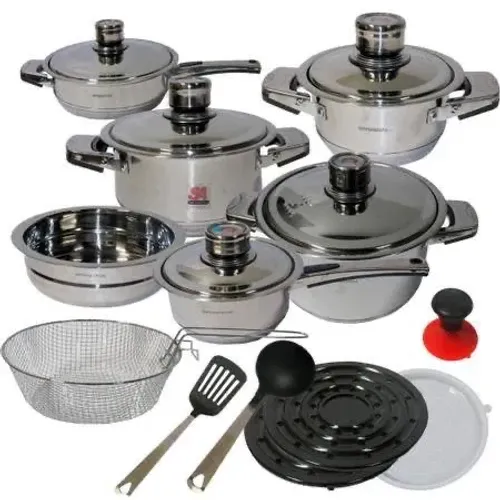 Jogo de Panelas aço Inox cirurgico 10 Peças - Novo! 