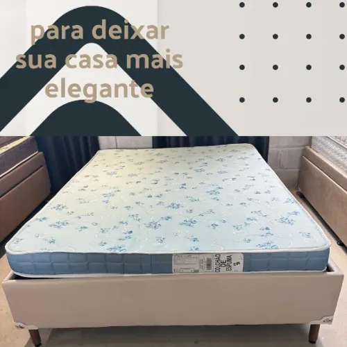 Kit base de casal reforçada com colchão + entrega imediata.