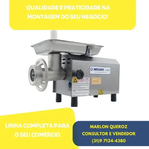 Picador de Carne Beccaro Boca 8 Novo 110/220v