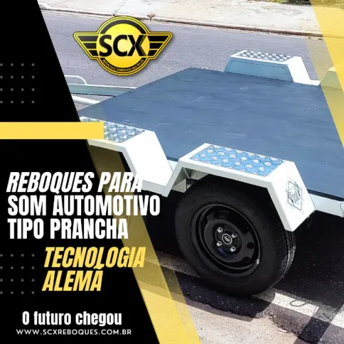 Reboque-Carretinha Automotiva 2Eixos Plataforma
