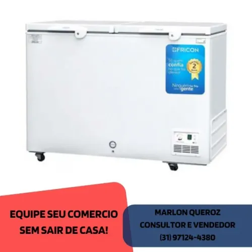 Freezer Horizontal Tampa Cega Fricon 411L