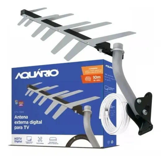 Antena Aquário para TV digital
