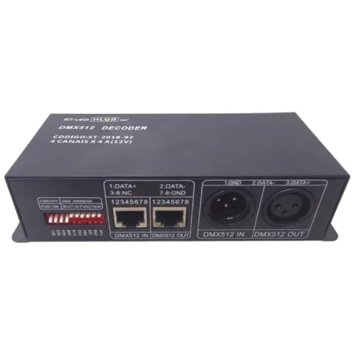 Decodificador De Led Dmx512 Rgbw 4 Canais Ótimo!