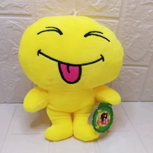 Urso De Pelucia Diversos 16cm A 22cm 1410-1 Tuka Toy - Emoji Mandando Lingua
