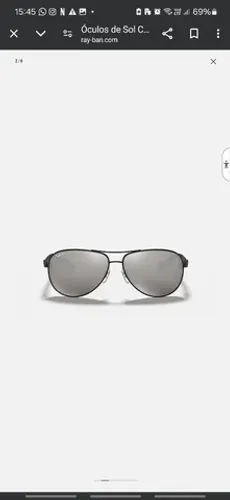 Semi-novo RAY-BAN Aviador Fibra de carbono 