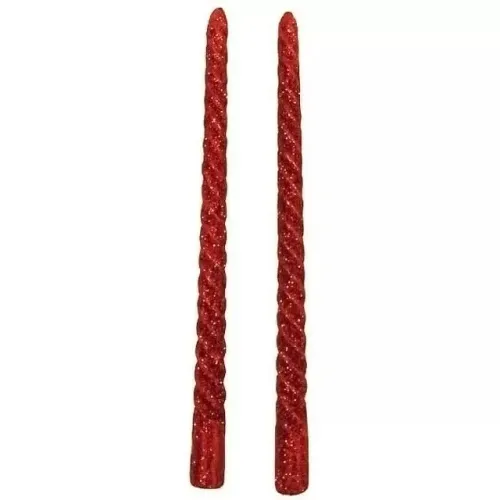 Vela Retorcida  34060000 - Cor Vermelho