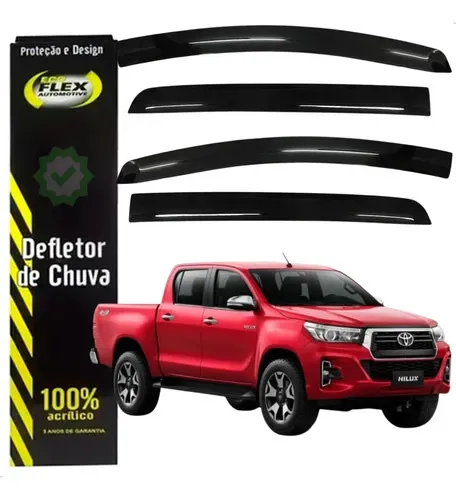 CALHA DE CHUVA HILUX TODOS 2016 4PTS - TOP MIX 