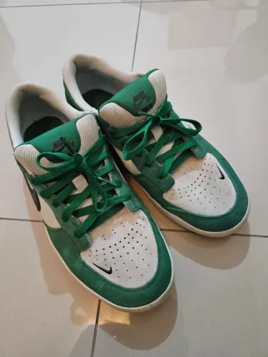 Tênis Nike SB Force 58 Branco e Verde - Tamanho 43 - Original 10/10