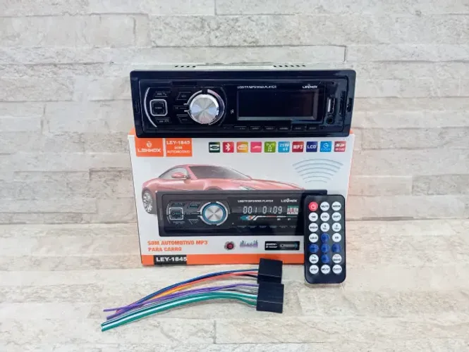Rádio Som Automotivo Bluetooth Usb Mp3 Lehmox