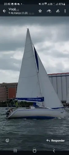 VELEIRO DELTA 26' - PRONTO PARA NAVEGAR - MOTOR YAMAHA 8 HP