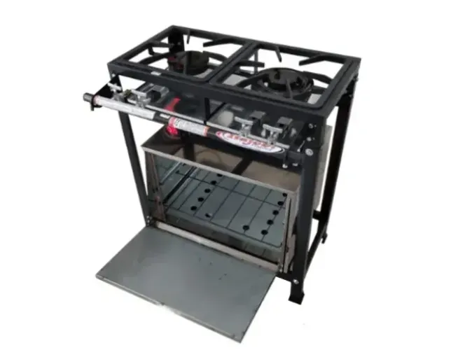 Fogão Industrial 2 bocas com Forno Itajobi Baixa Pressão