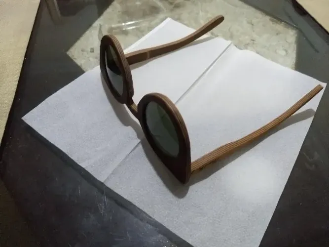 Óculos De Sol Original de marca renomada M&M Polarizado Ray Ban Uv400 Armação Em Madeira