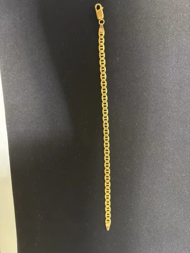 Vendo pulseira de ouro 18k, modelo piastrine, maciça, 8,2g