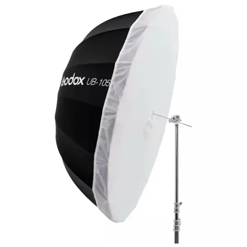 Sombrinha Parabólica Godox de 105 cm com Difusor Branco (UB105S) 