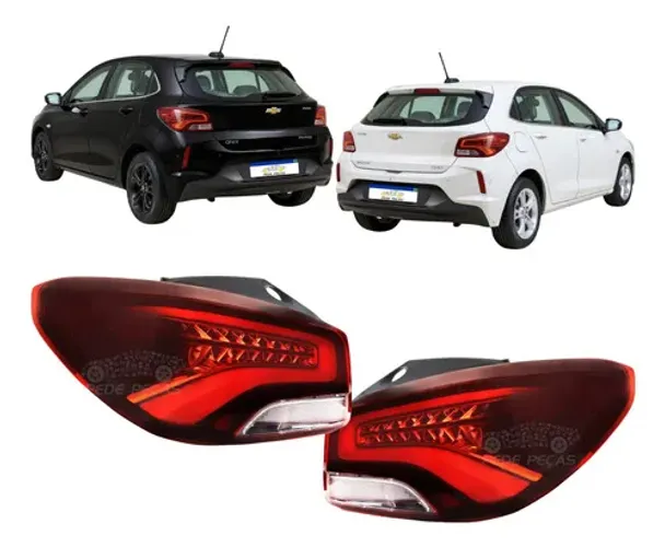 Par Lanterna C/ Led Chevrolet Onix Hatch 2020 2021 A 2025